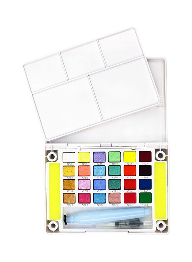 SAKURA 24 Colour Koi Creative Art Watercolour Set Multicolour  - Image 2