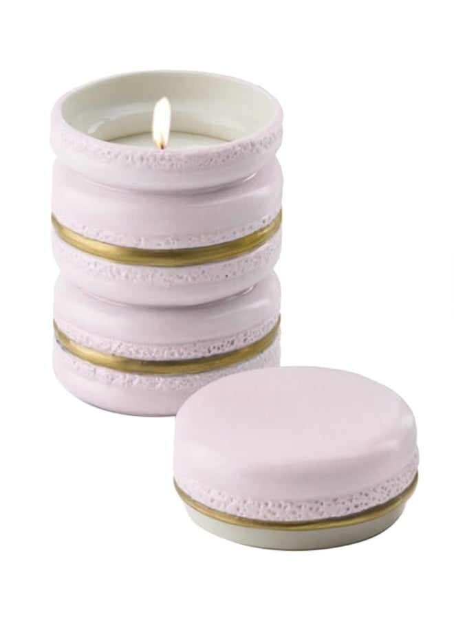 Baby Macaron Scented Candle Baby Rose/Gold 9x5.5cm - Image 1