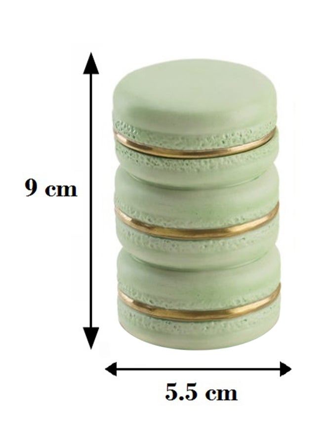 شمعة معطرة بيبي ماكرون سبرينج جرين/ذهبي 9x5.5سم  - Image 4