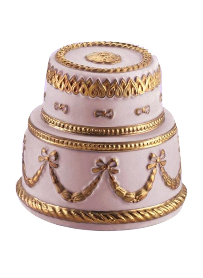شمعة معطرة بيبي تشانتيلي وردي فاتح/ ذهبي 10X10سم  - Image 3