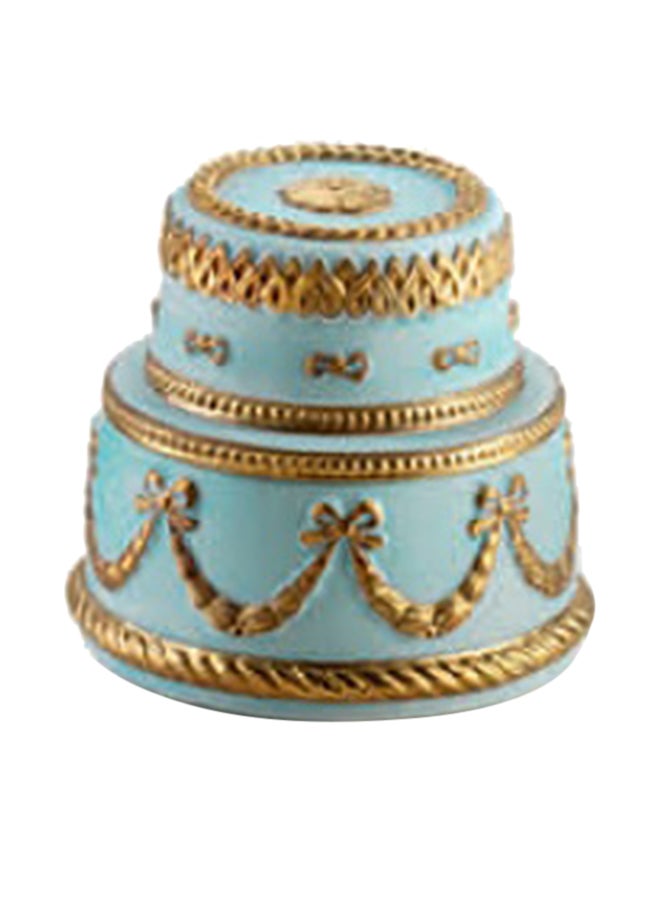 شمعة معطرة بيبي تشانتيلي أزرق فاتح/ ذهبي 10X10سم  - Image 1
