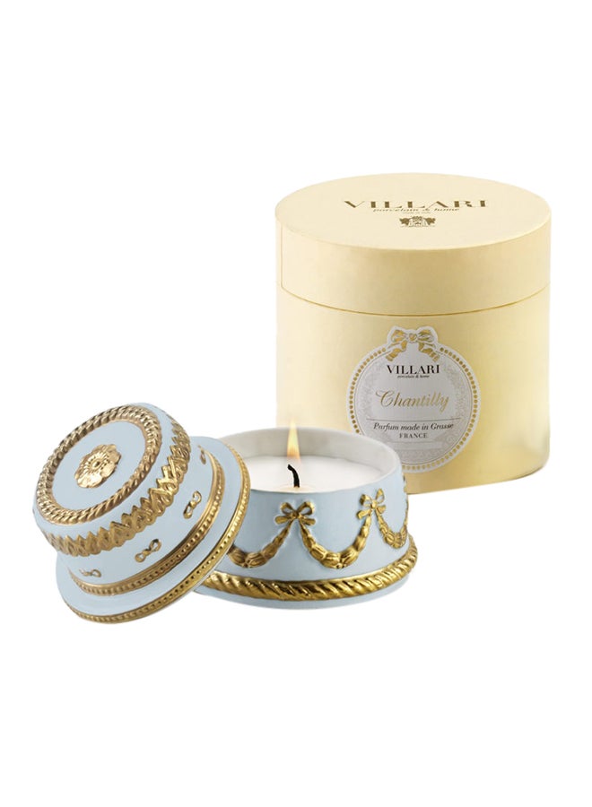 شمعة معطرة بيبي تشانتيلي أكوامارين/ذهبي 10X10سم  - Image 1