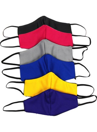 6-Piece Breathable Three Layer Reusable Face Mask For Kids (2-5 Years) - v1603118365/N41279717A_2