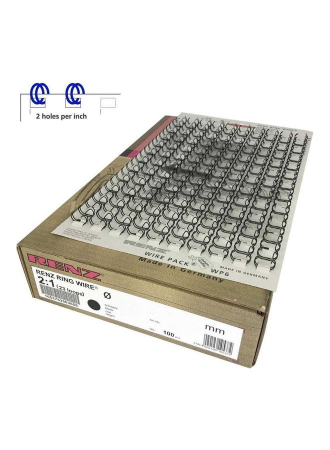 RENZ 100-Piece Metal Binding Wire Black - Image 1