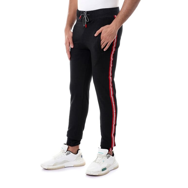 Caesar Elastic Waist With Tab Sweatpant black  - Image 2