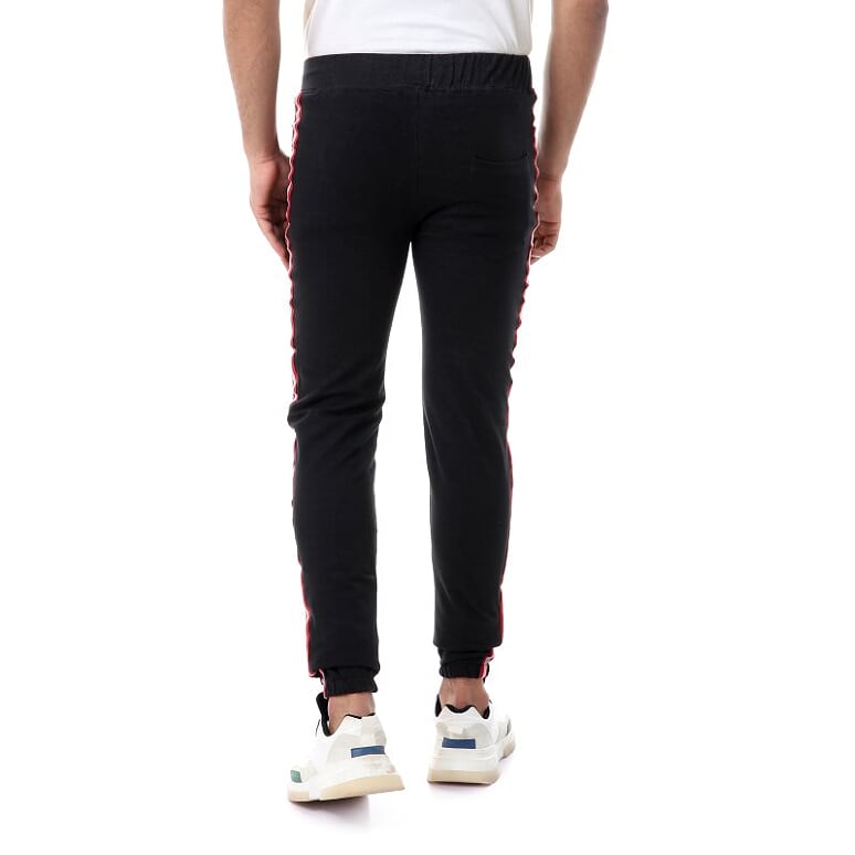 Caesar Elastic Waist With Tab Sweatpant black  - Image 3