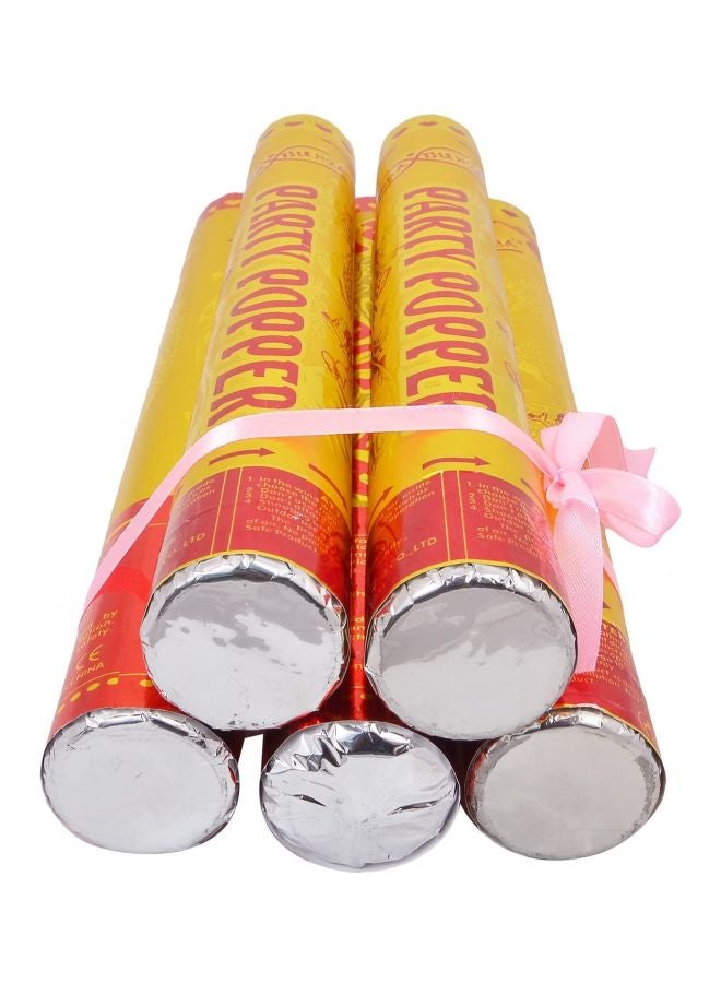 Generic - 5-Piece Party Popper Roll Set 30cm - Image 1