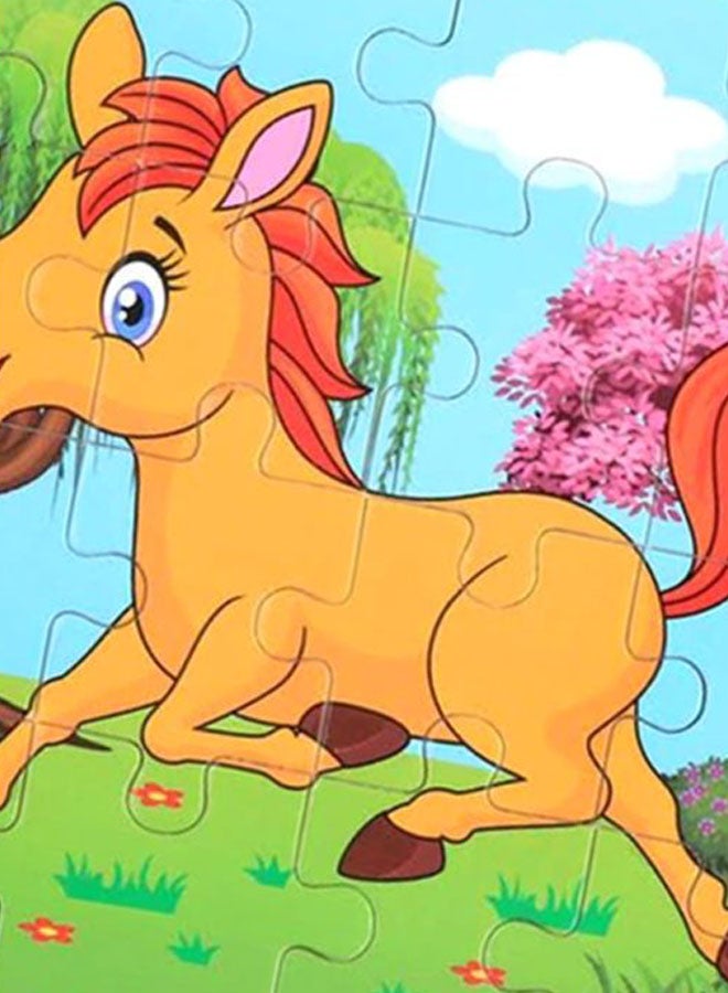 Horse Wooden 3D Puzzle 14x16cm - Image 2