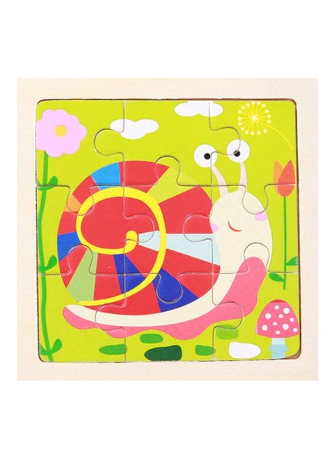 Snail Wooden 3D Puzzle 11x11cm