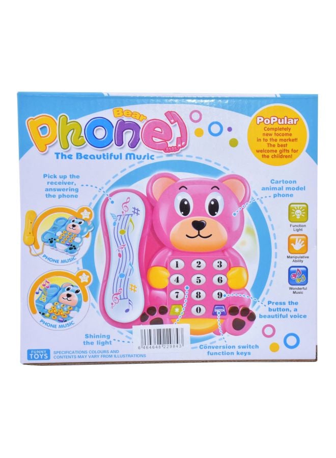 Generic - Bear Design Musical Phone Toy 20x16x2cm - Image 1