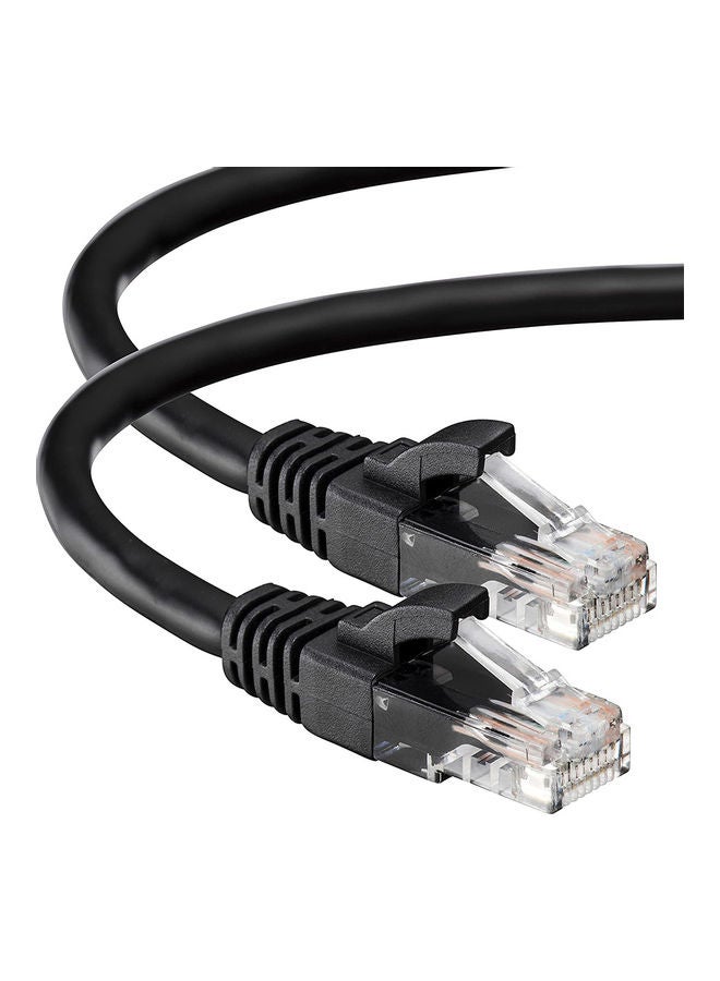 RJ45 Connectors UTP Internet Cable Black - Image 1