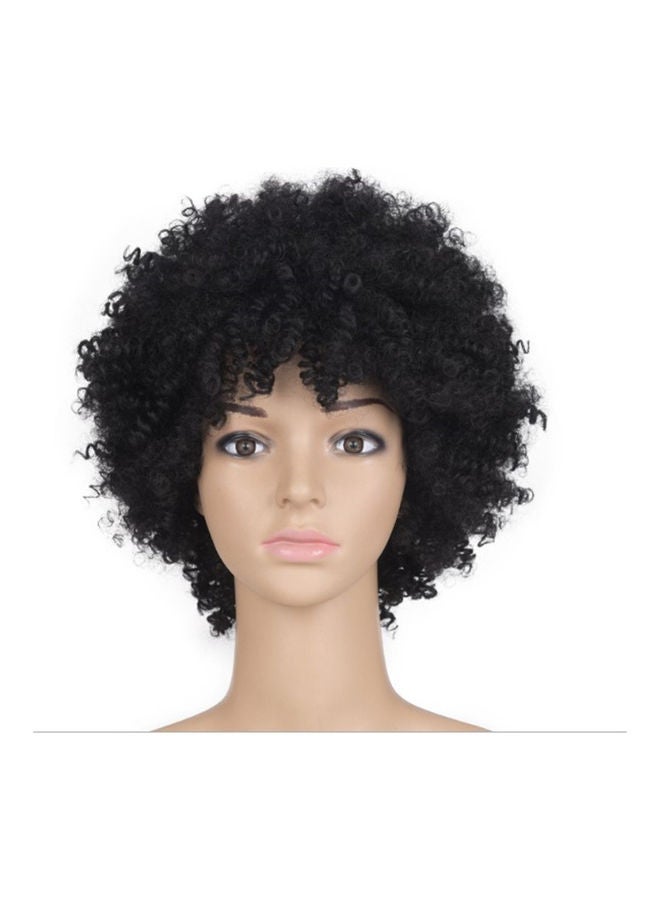 Generic Afro Football Fan Wig Black 10cm - Image 1