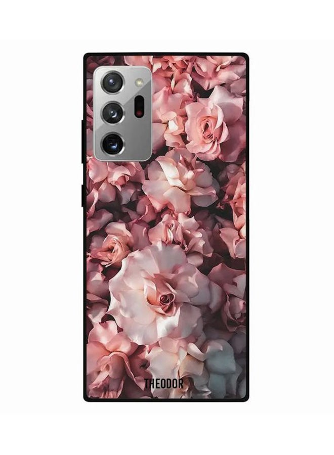 Theodor Floral Printed Case Cover For Samsung Galaxy Note20 Ultra Pink/White - Image 2