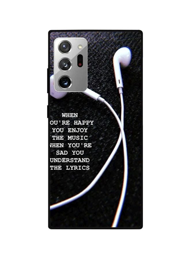 Theodor Quote Printed Case Cover For Samsung Galaxy Note20 Ultra Black/White