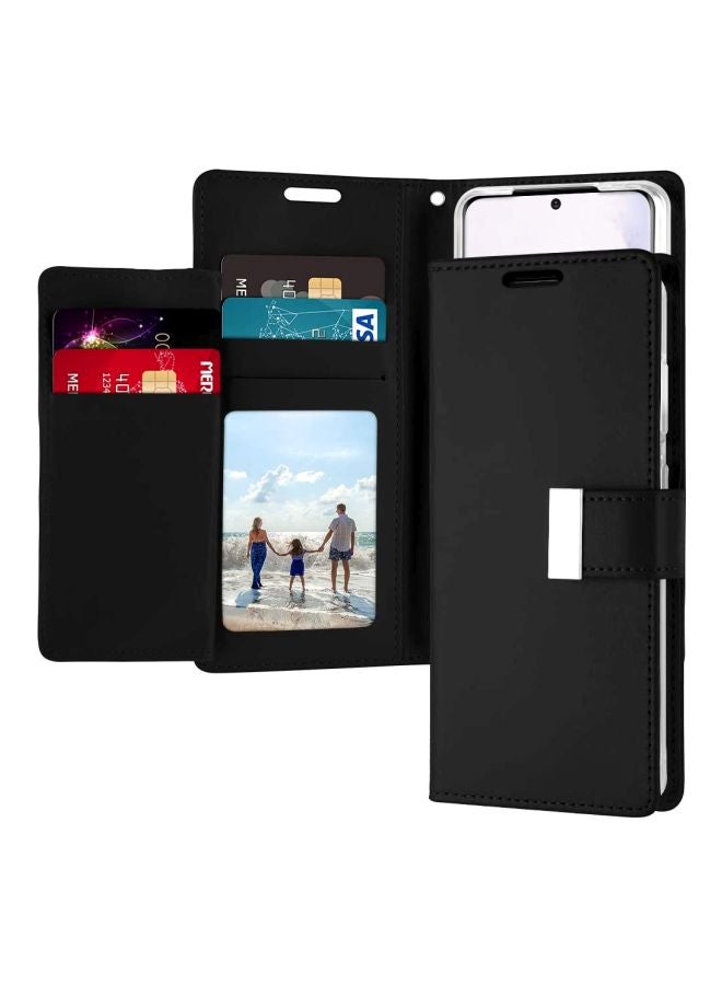 GOOSPERY Protective Flip Cover With Pockets For Samsung Galaxy S20 Black - Image 3