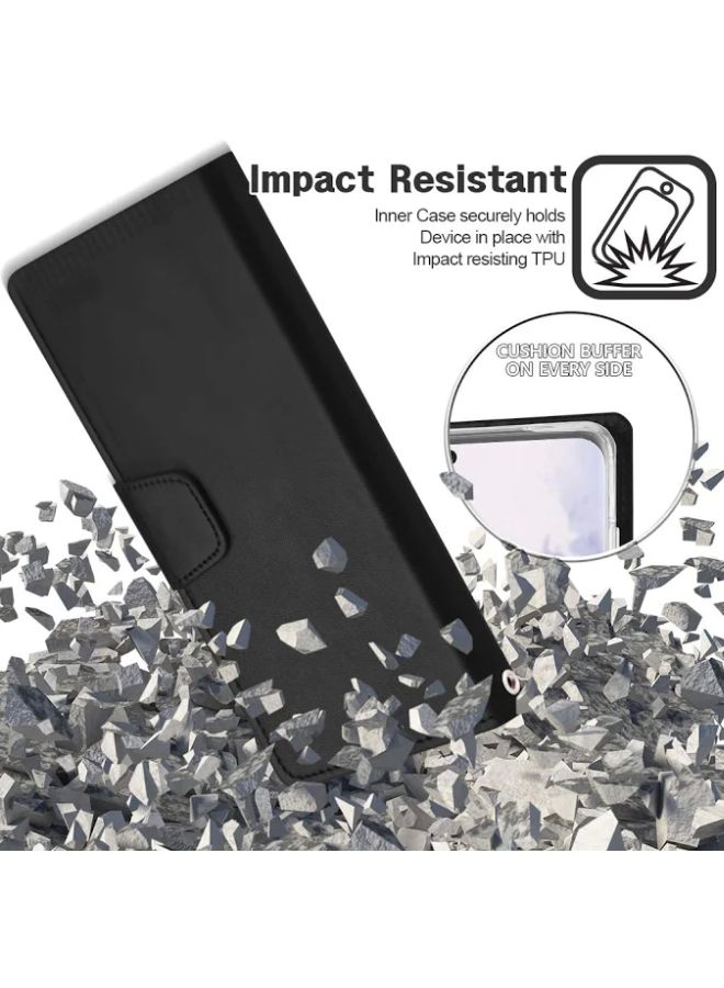 GOOSPERY Protective Flip Cover With Pockets For Samsung Galaxy S20+ Black - Image 4