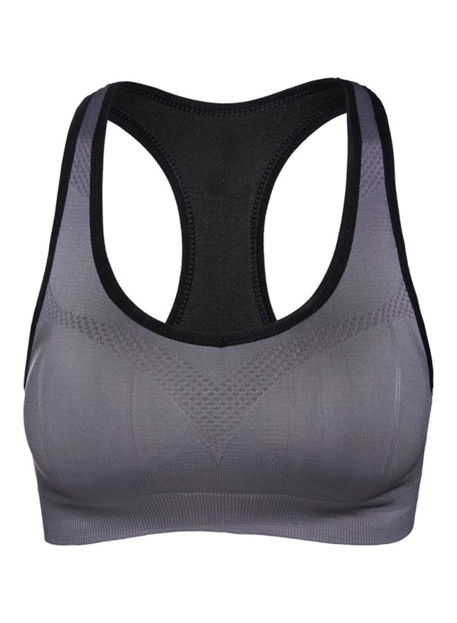 Padded Sports Bra Grey  - Image 1