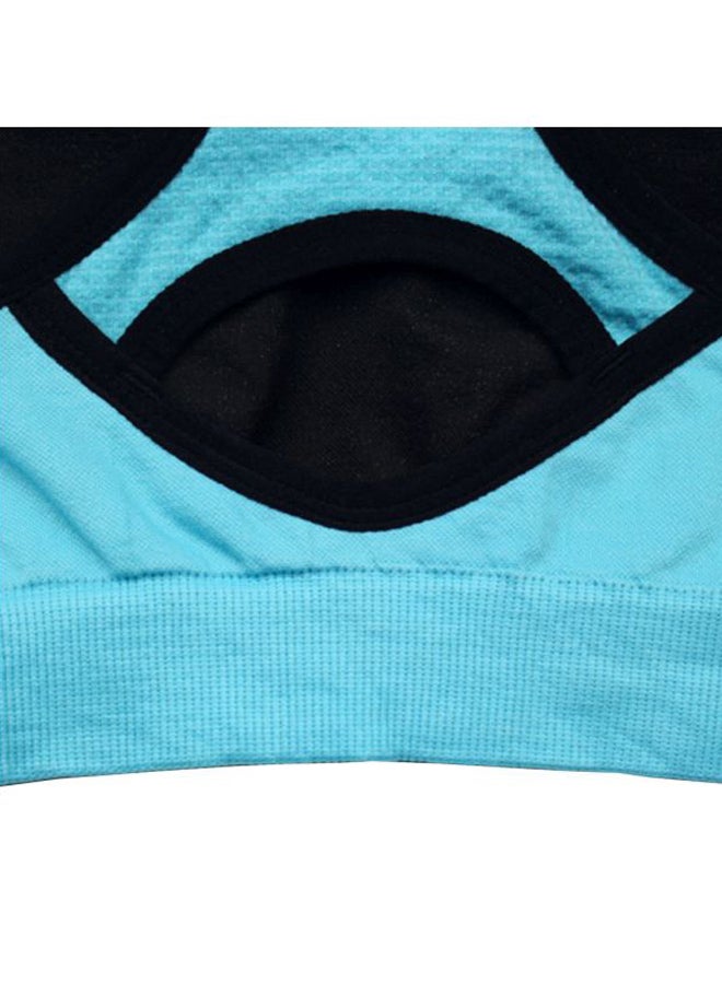 Padded Sports Bra Light Blue  - Image 2