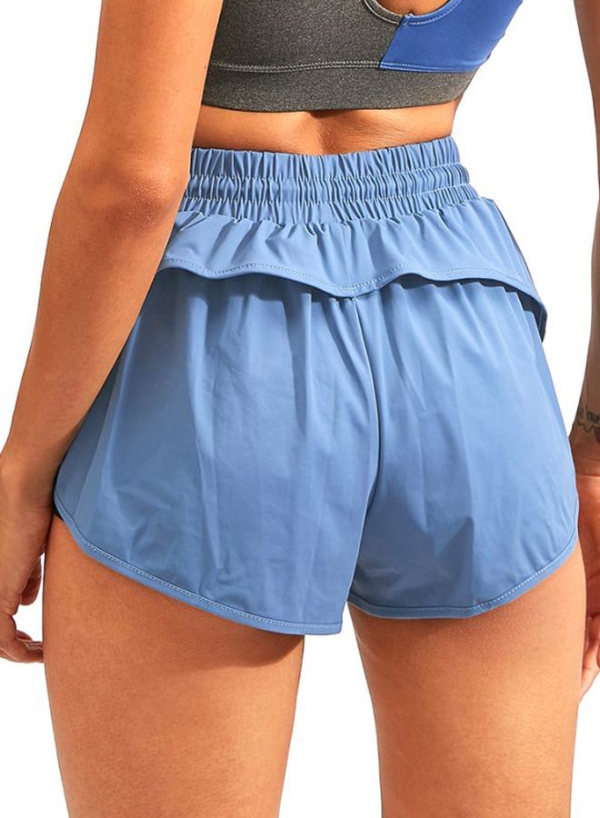 Generic - Tie-Waist Training Shorts Blue - Image 1
