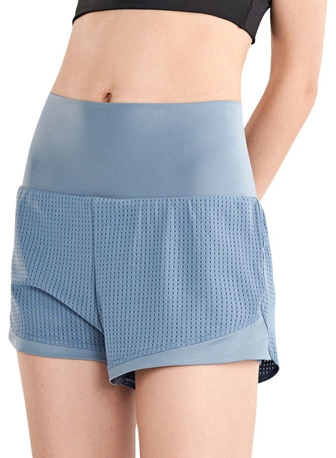 شورت سادة للركض. أزرق - Image 1