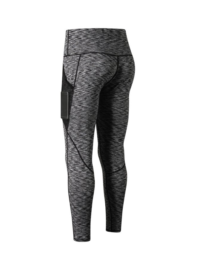 High Waist Yoga Leggings Grey  - Image 2