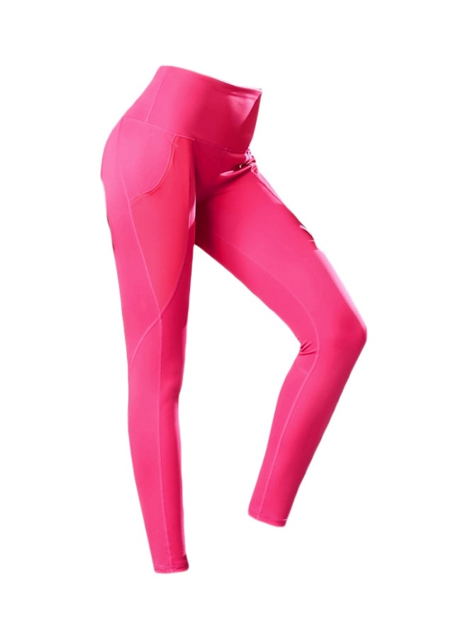High Waist Yoga Leggings Rose  - Image 1