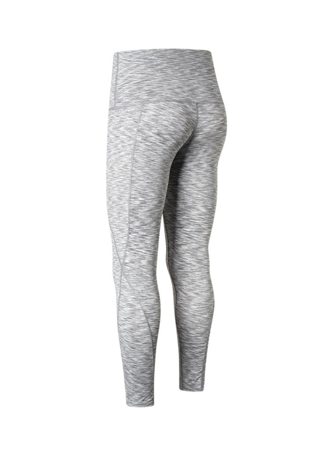 High Waist Yoga Leggings Light Grey  - Image 2