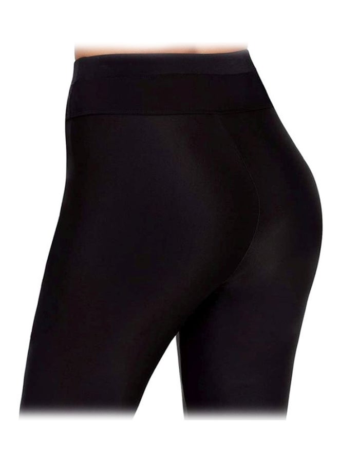 Generic - Tie Waist Skinny Fit Swim Shorts Black - Image 1