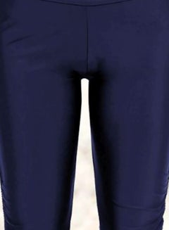 Generic Tie Waist Skinny Fit Swim Shorts Blue  - Image 3