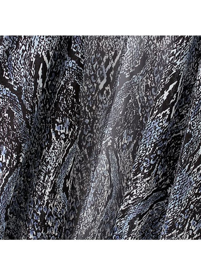 Snake Skin Kimono Printed Cover Up Black/Grey - Image 3