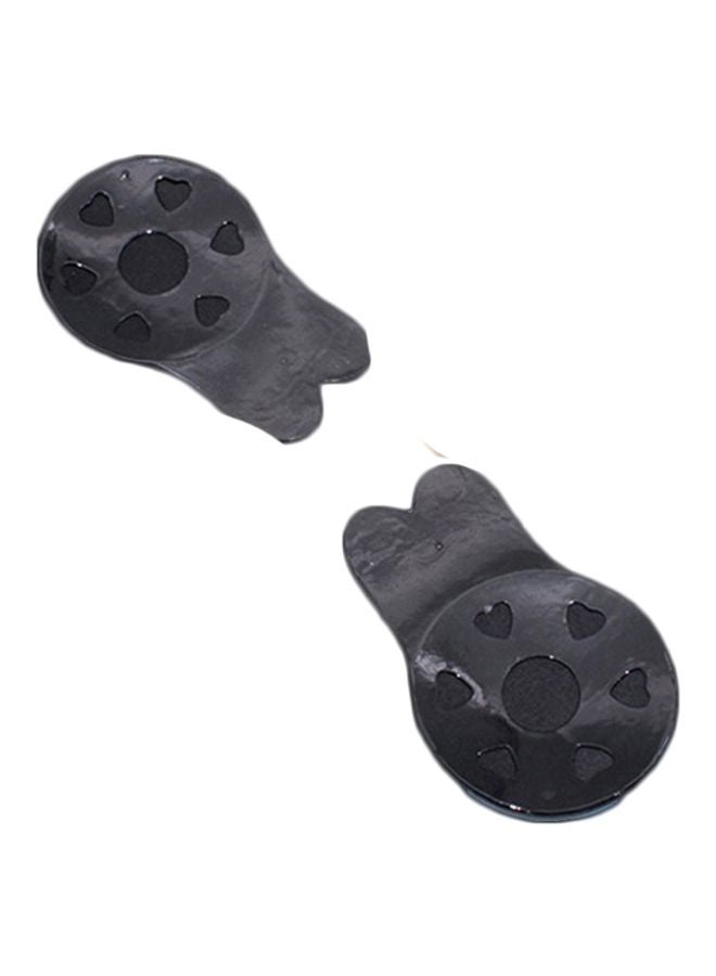 2-Piece Rabbit Ear Shaped Breast Lifting Sticker Set Black - Image 3