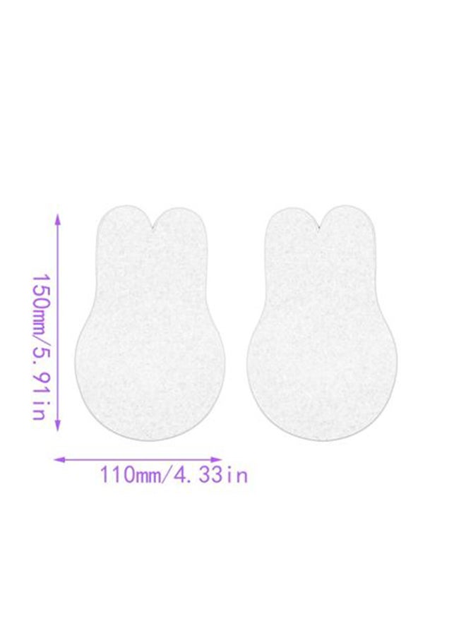 2-Piece Rabbit Ear Shaped Breast Lifting Sticker Set Black - Image 4
