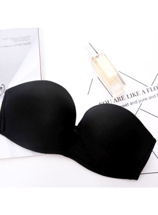 Generic - Half Cup Push-Up Bra Black - Image 1
