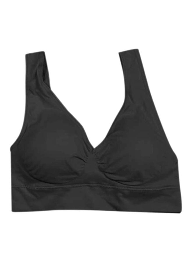 Padded Sports Bra Black - Image 1