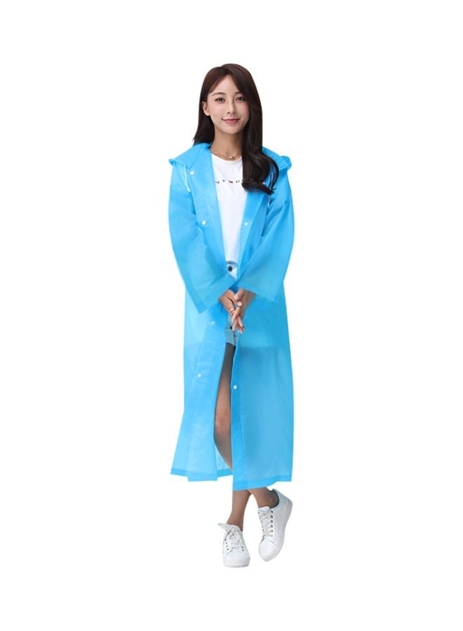 Generic - Reusable Hooded Raincoat Blue - Image 1