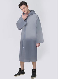 EVA Hooded Raincoat Grey