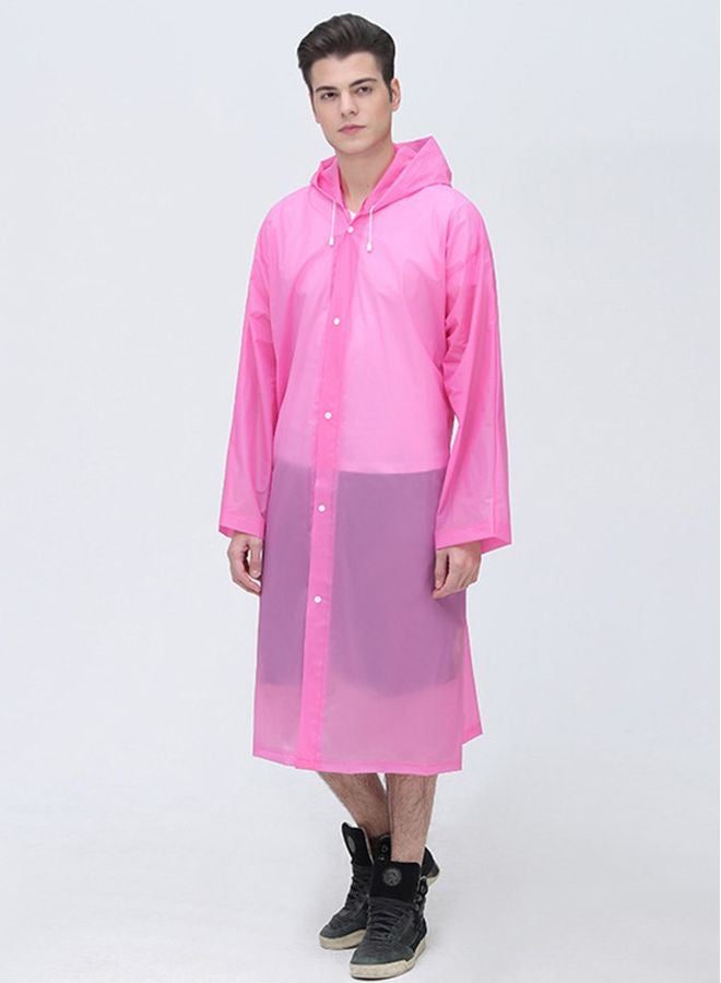 EVA Hooded Raincoat Pink  - Image 1