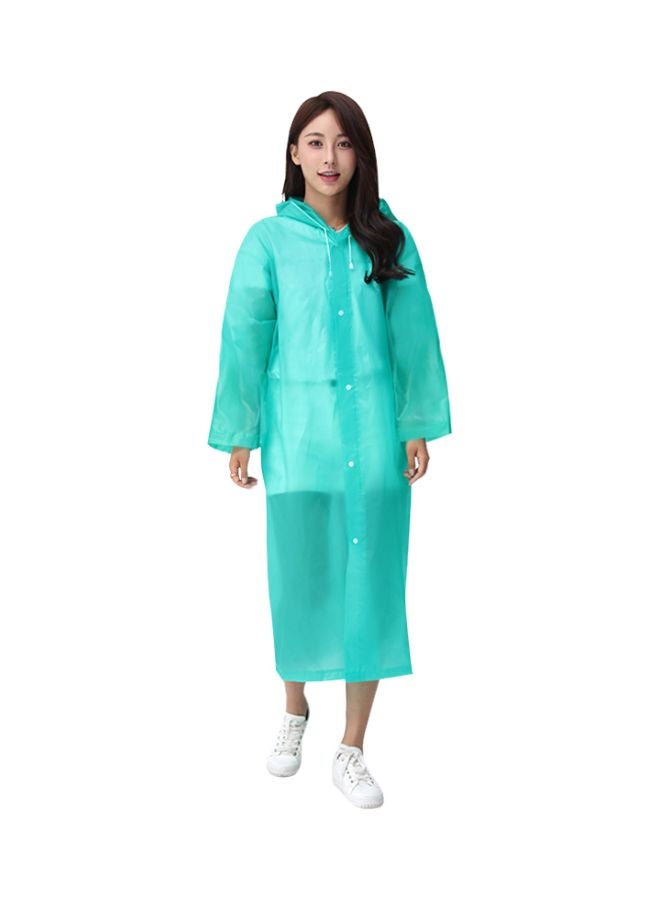 EVA Hooded Raincoat Green - Image 1
