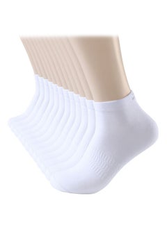 Generic 12 Pairs Of Solid Ankle Length Socks White | Best Price KSA ...