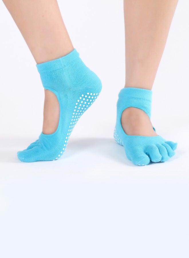 Anti-Slip Yoga Socks Blue 