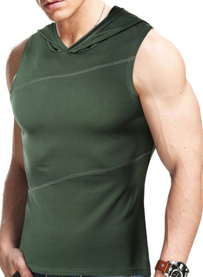 Generic - Athletic Hooded Vest Green - Image 1