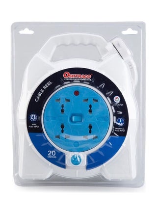 4-Socket Universal Plug Input Cable Reel Multicolour - v1603135703/N41284312A_1