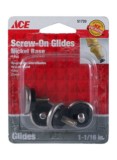 Screw-On Glides With Threaded Stem Multicolour