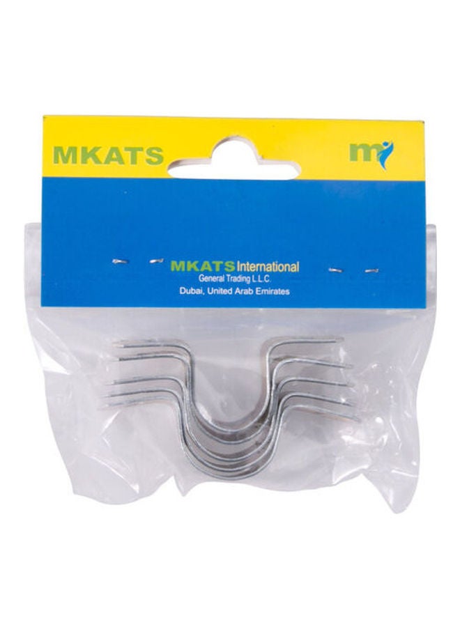 Mkats Galvanized Pipe Clamps Multicolour 