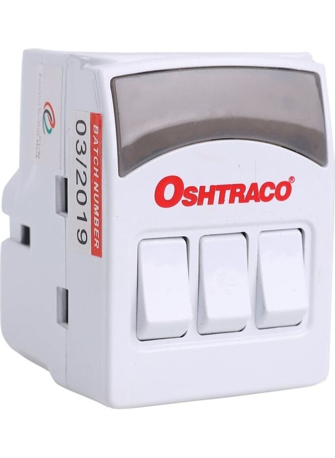 OSHTRACO 3-Way Switched Multiway Adaptor Multicolour  - Image 1