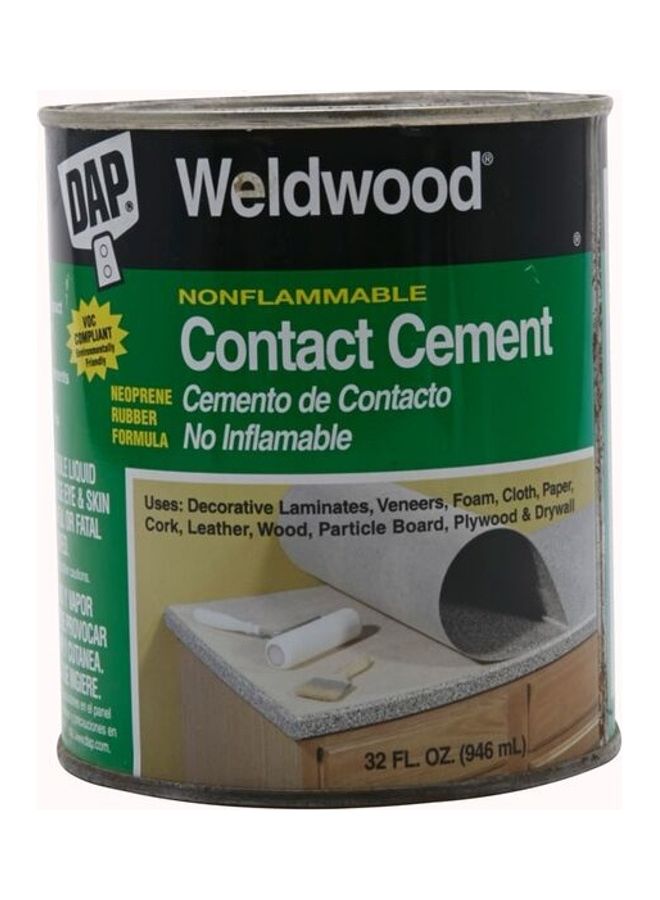WELDWOOD Nonflammable Original Contact Cement Grey 946ml 