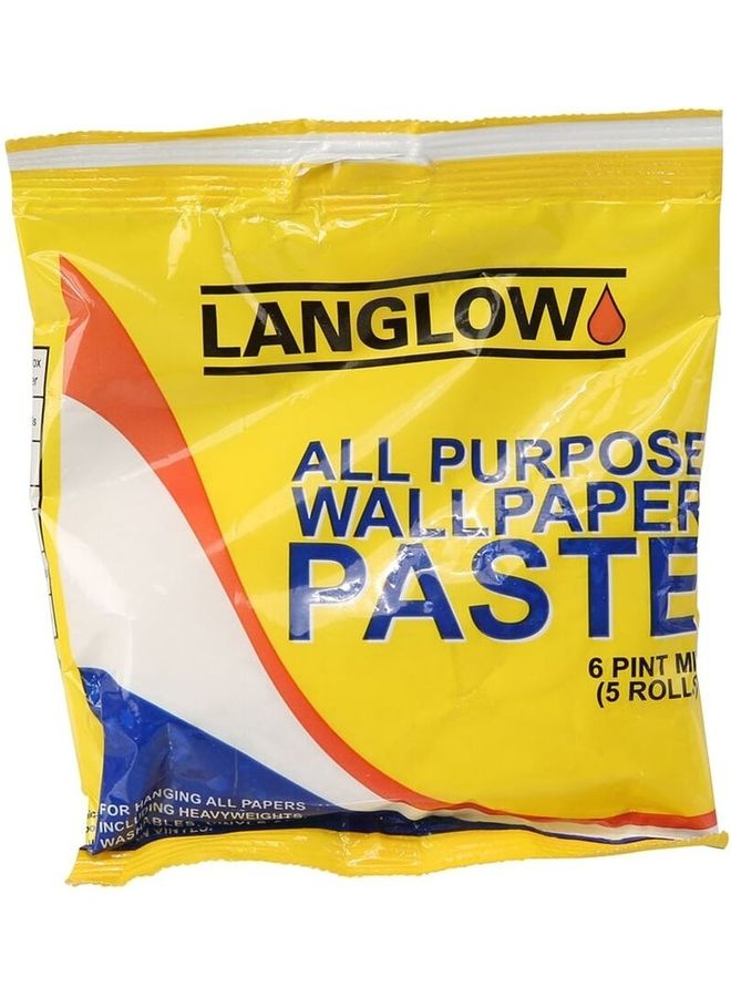 Langlow - Pack Of 5 All-Purpose Wallpaper Paste Rolls White 2800ml - Image 1