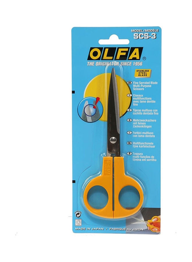 اولفا مقص بحواف دقيقة أصفر/فضي