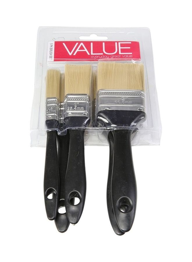 ACE Pack of 5 Value Brush Set Multicolour 