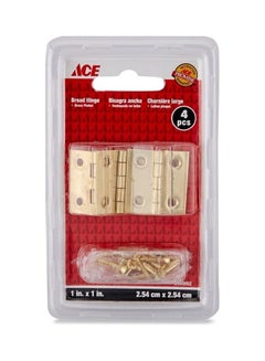 ACE Pack of 4 Broad Hinge Gold 